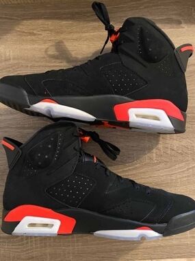 🔥🔥Jordan Retro 6 Infrared 2019 Deadstock Mens Size 13 Black Crimson 384664 060